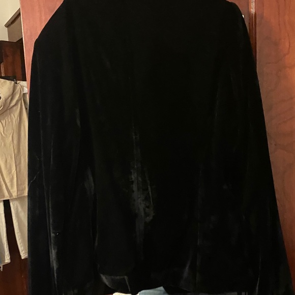 Rachel Zoe Velvet Blazer with Gold Buttons - Picture 3 of 5